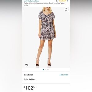Parker NY Silk Mini Dress Size: Small